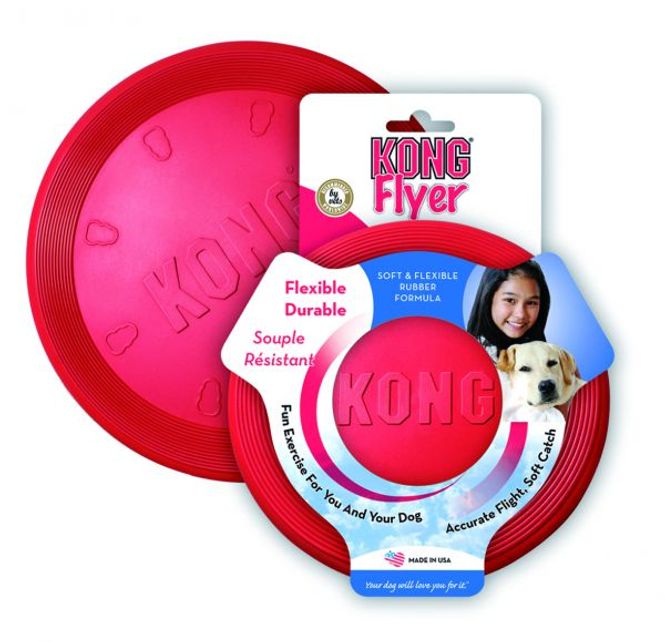 Hovedbilde KONG Leke Flyer Classic Rød ø23cm